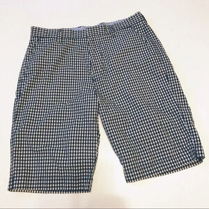 Men’s J. Crew Blue/White Checkered Shorts Sz 30